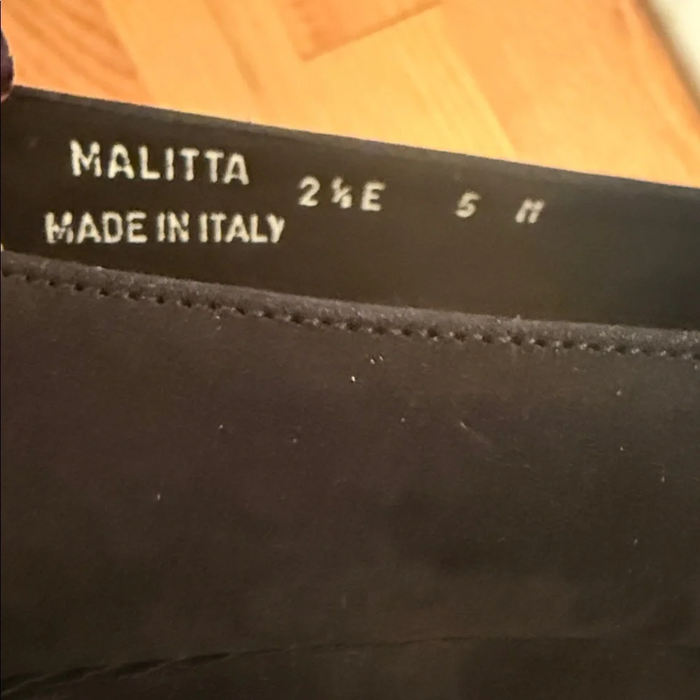 Vintage Bally black suede Italian shoes size 5